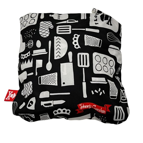 Johnny Cupcakes Packable Hooded Zip Windbreaker, Kitchen Pattern, L - Picture 8 of 10